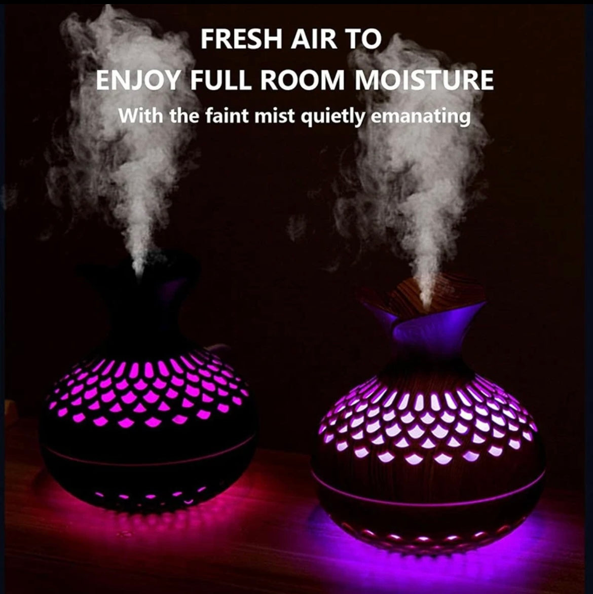 Mini Desktop Creativity Three-leaf Flower Humidifier